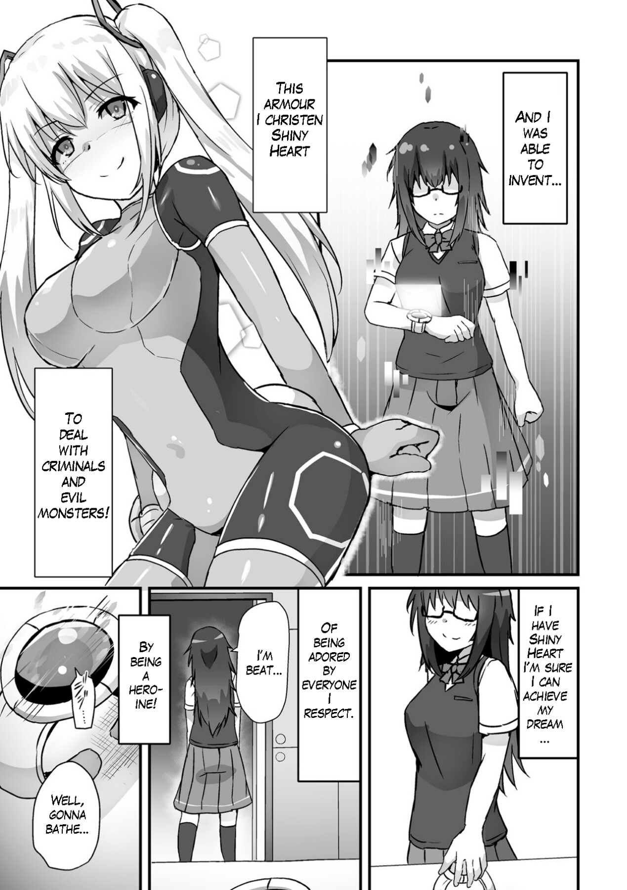 Hentai Manga Comic-Shiny Heart, the Scientific Warrior Princess: A Maiden of Justice Who Succumbs to Evil-Read-3
